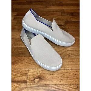 Rothy’s The Original Slip On Sneakers Sand Beige Women's Flats 9 Textile Knit